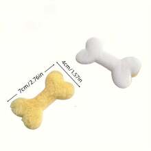 5/1Pcs Soft Chew Toys For Puppies, Ideal For Pet Decor, Suitable For Both Young And Adult Dogs, Making Great Gifts For Birthdays Or Housewarming. Available In White, Pink, Yellow, And Blue, These Toys Also Promote Dental Health With Their Fun. - 彩色 - 查看 3