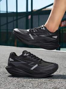 Men's Comfortable Versatile Sneakers, Popcorn Low-Top Outdoor Sports Shoes - Black - View 2