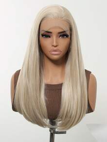 FIVE STARS 13*4 HD Lace Front Transparent And Breathable Wigs For Women Glod 26-Inch Long Curly Hair No Bangs,Heat-Resistant Synthetic Hair,For Cosplay,Festival,Halloween Costume,HOT - Gold - View 4