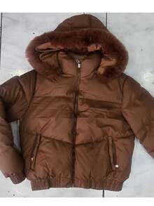 Women's Puffer Jacket - Marrón Mocha - Ver 2