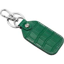 Leather Key Fob Keys Cover RFID Key Fob Protector - Orange - View 1