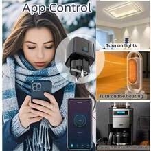 2入 Wi-Fi 智慧插座，具電量監控、Alexa 與 Home 語音控制、遠端存取、定時與排程功能，16A 壁掛式智慧裝置，歐規插頭，相容 Smartlife App，居家自動化，簡約設計 - 查看 7