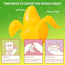 AMOS Peelerz Mango Gummy Candy 3oz Bag Peelable Fruit-Shaped Candy Fun Peeling Gummy Snack Made With Real Juice - 芒果 - 查看 4