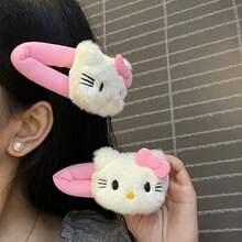 SANRIO Kẹp tóc  màu hồng dễ thương của , kẹp tóc hình mèo nhiều màu sắc, kẹp tóc công chúa ngọt ngào, kẹp tóc cỡ lớn cho nữ và bé gái, kẹp tóc mái hoạt hình, kẹp mỏ vịt, phụ kiện tóc cho học sinh, kẹp tóc hình mèo dễ thương, kẹp tóc mái, đạo cụ chụp ảnh, thích hợp làm quà tặng cho nữ, bé gái, học sinh, quà sinh nhật, trang trí nhà cửa, phòng tắm, quà tặng cho nữ giới. - Nhiều màu - Xem 1