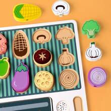 木制烧烤角色扮演游戏套装 - 寓教于乐的互动式家庭角色扮演玩具，适合亲子互动，是幼儿益智游戏的理想之选