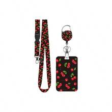 Cordn Para Cuello Con Tarjetero Tarjetas De Identidad Retrctiles Porta Credencial Y Juego De Cordn Extrable Oficina Escuela Mecanismo Deslizante Funda Tarjeta - Negro - Ver 8