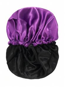 Mũ ngủ lụa, mũ trùm tóc satin, mũ ngủ lụa mềm mại co giãn, mũ che tóc xoăn bằng lụa, mũ ngủ satin rộng vành màu trơn co giãn thời trang dành cho nữ, mũ chăm sóc tóc hàng ngày thoải mái, mềm mại, thoáng khí/mũ tắm trang trí phòng tắm - Nhiều màu - Xem 5