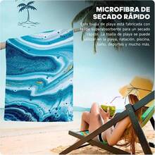 Toalla de Microfibra para Playa sin Toalla De Playa Superligera, Toalla De Microfibra Sin Toalla De Playa Fina Superabsorbente Y De Secado Rpido prpura - Azul - Ver 2