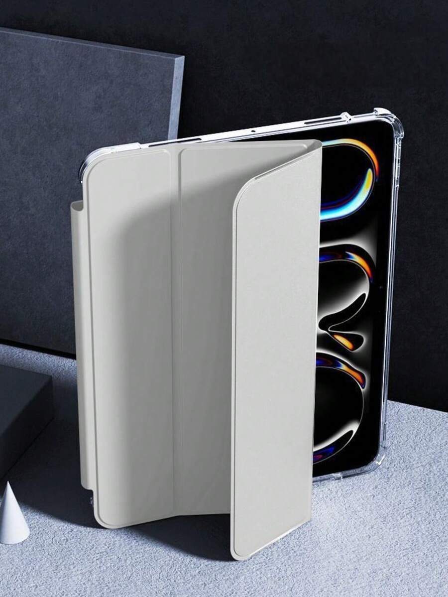 TenYide 这款平板电脑保护套兼容 iPad A16 2025、Air 11/13、M3 2025、Mini 7 A17、Pro 2024、Air 11/13、M2 2024、Pro 11/13、M4 2024、Pro 12.9、第 7/8/9 代、10.2、10 代、10.9、Air 4/5、10.9、Pro 11、第 4/5/6 代、Mini 6 等型号，也兼容三星/MatePad/荣耀平板电脑，支持多角度折叠支架和多角度观看。 - 灰色 - 查看 1