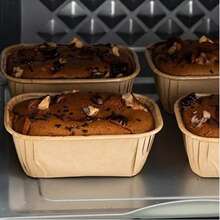 50pcs Non-Stick Baking Cups, Suitable For Bread, Cupcakes, Desserts - Rectangular Mini Muffin Tin, Textured, Stackable, Paper Material, Bakes Evenly, Leak-Proof - Multicolor - View 6