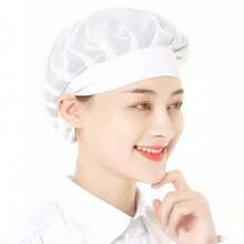 3pcs,Chef Hat Reusable Cooking Hair Net, Adjustable Cooking Hat With Elastic Band,  For Kitchen Coffee Restaurant Food Service, Kitchen Supplies, Accessories,Mesh Hair Nets Cap For Food Service Kitchen - Nhiều màu - Xem 8