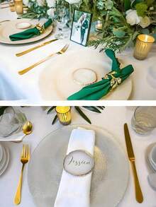 Personalized Resin Coasters, Personalized Name Coasters, Customized Round Nail Art Palette, Personalized Customized Beverages, Customized Engraved Marble Texture Wooden Coasters, Resin Coasters, Customized Nail Art Photo Board, Round Nail Art Palette, Resin Agate Nail Art Palette Display Board Tools, Wedding, Business Cards, Jewelry, Colored Plates, Bridesmaids, Personalized, Unique, Ideal Gift For Him - Multicolor - View 6