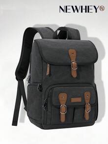 NEWHEY Mochila para cámara adecuada para cámaras DSLR/sin espejo y portátiles de 15.6 pulgadas, diseñada para fotógrafos, bolsa de fotografía antirrobo con soporte para trípode y cubierta contra la lluvia - Multicolor - Ver 2