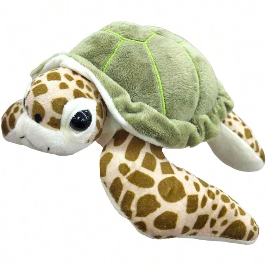 Peluche de Tortuga Marina, Verde 30cm, Tortuga Muñeco Realista, Niños Colección Marina - 1 - Ver 1