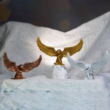 Decoración de alas de ángel de lujo, adorno de escritorio artístico, artesanía de resina de estilo nórdico, decoración de entrada/gabinete, decoración de estilo Ins - Multicolor - Ver 7