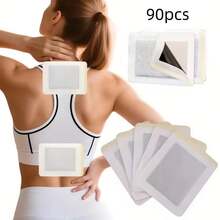 30片装古法草药热敷贴，适用于颈部、肩部、背部、手腕、膝盖和腹部，持久保暖颈部贴片 - 白色 - 查看 8