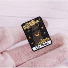1pc Punk Tarot Card Embroidered Patch, In-Stock Cat Animal Patch, Sun Moon Clothing Accessories - Punk Embroidery DIY Patches - View 3