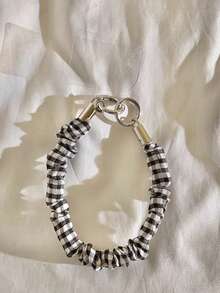 Correa de teléfono estilo coreano a cuadros con pliegues y correa larga, correa de bolso cruzado, compatible con Android y la mayoría de teléfonos inteligentes, regalo para madre, familia, amigos, niños, cumpleaños, vacaciones - Multicolor - Ver 20