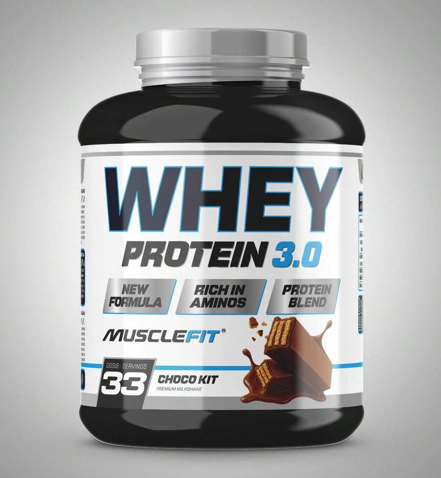 WHEY 3.0 BLEND PROTEIN 1Kg MUSCLEFIT DELIVERY IN 24/48 HOURS - ChocoKit - Xem 1