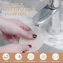 ECYWE 3pares Cubrepezones de Silicona Adhesiva(2pares de Estilos Diario+1par de Estilos Transpirables con Agujeros),Reutilizable Cubre Pezones para Mujer con Caja de Alenamiento,Pezoneras Cómodo - Piel oscura - Ver 4