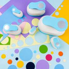 1PC Circle Paper Punch;Lever Action Craft Punches For Paper Crafting Scrapbooking, A Versatile Crafting Tool Perfect For Adding Precision-Cut Circles To Your Projects 6 Sizes Available - Multicolor - View 5