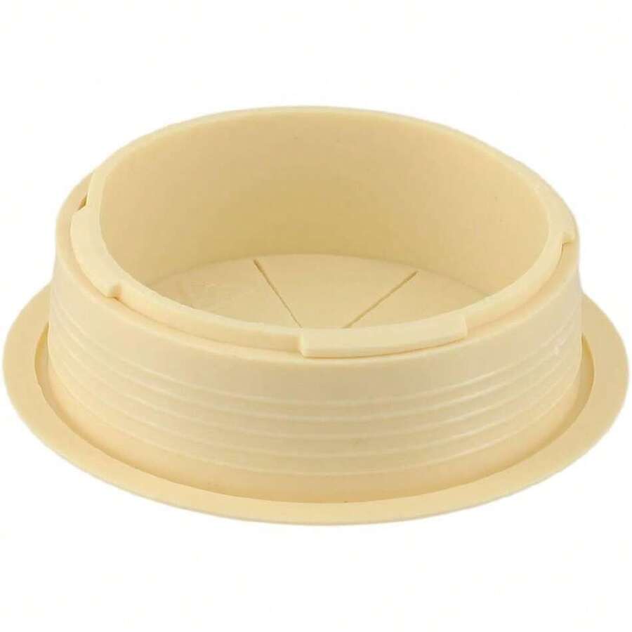Cubierta de agujero para cable para gestión de cables de escritorio, 80 mm, tapa de agujero de alambre, ABS y goma para escritorio de computadora (beige),36638409 - Beis - Ver 1