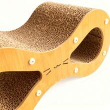 Cadeira de Descanso para Arranhar Gatos Internos Marrom, Prancha de Arranhar de Dois Lados, Tapete Grande para Arranhar Gatos - A - Visão 9