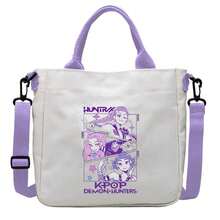 K-Pop Demon Huntes Shoulder Bag - Cute Cartoon And Zoev Printed Crossbody Bag, Large Capacity Gift Bag, Suitable For Organizing And Storing Cosmetics, Toiletries, Skincare, Hair Accessories, Jewelry, Chargers, Stationery, Etc. - Multicolor - View 9
