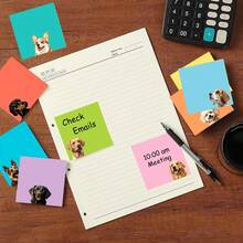 1/9 Cute Dog Sticky Note Set, 3"X3" Self-Adhesive Notes, Funny Dog Stationery, Kawaii Sticky Memo Pad, Gift For Dog Lovers, Office Desk Decor, School Supplies