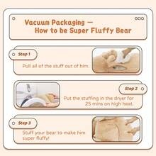 MorisMos Giant Teddy Bear Stuffed Animal 3 Ft, 36 In Large Teddy Bear For Baby Shower Decor, Soft Big Stuffed Animal Plush Toy For Kid Birthday Christmas Girlfriend Valentines Gift,Beige/Cream - vàng nhạt - Xem 4