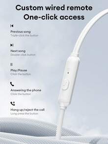 Lenovo Y105 Wired In-Ear Headphones With Silicone Earbuds, HiFi Sound Quality For Music, Gaming, And E-Sports, Noise Cancelling, High-Definition Microphone, Comfortable Fit For Sports, Compatible With Huawei, Apple, PC And Smartphones - Silver - View 10