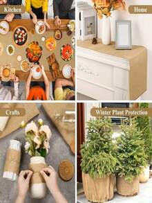 1 tấm khăn trải bàn bằng vải lanh thô, khăn trải bàn cưới bằng vải lanh mộc mạc, vải tự may, khăn trải bàn hình chữ nhật dệt bằng vải lanh, thích hợp cho tiệc ngoài trời và dã ngoại, trang trí nơ ghế cưới, vải gói bó hoa, cuộn vải bố mộc mạc kiểu trang trại cổ điển, dùng để trang trí nhà cửa, tiệc mừng em bé, tiệc cô dâu, trang trí tiệc sinh nhật, trang trí đám cưới. - Vải lanh nguyên chất - Xem 8