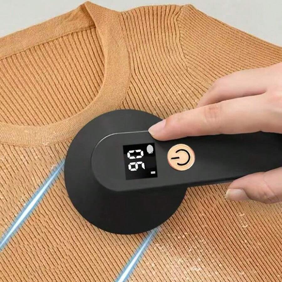 Rechargeable Lint Remover - Portable Fuzz Shaver | USB Rechargeable Fabric Shaver And Clothes Trimmer With Digital Display, Long Battery Life, Suitable For Home And Travel - Perfect Christmas Gift