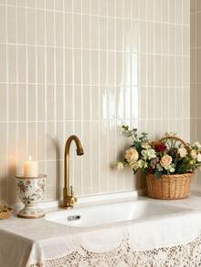 1/10/20 Piezas Azulejos de pared autoadhesivos de color dopamina - Azulejos de salpicadero brillantes para cocina y baño, fácil DIY, pegatinas de azulejos de pared autoadhesivas y removibles, adecuadas para salpicadero de cocina y baño de vacaciones - Multicolor - Ver 7