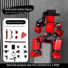 1套 2026新款第五代多关节可变形人偶 - 全新组装DIY减压解压玩具 - 节日礼物 - 桌面减压玩具 - 自组装可拆卸人偶玩具 - 生日礼物 - 完美礼物 - 新年礼物 - 彩色 - 查看 13