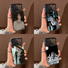 Funda de Teléfono N-Nijiro Murakami para iPhone 17 16 15 14 13 12 11 Ais/Pro/Max/Plus Cubierta Negra de TPU - z4 - Ver 1