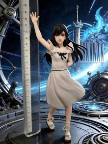 1 buc. Figurină drăguță Tifa, decor de colecție potrivit pentru mașină/birou/acasă, fabricată din material PVC, poate fi folosită ca statuie sau cadou pentru fani/colecție - Multicolor - Vizualizare 5