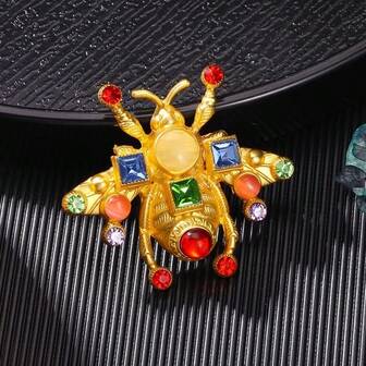 1 st dammodebrosch, vintagebibroschnål, accessoarbrosch i legering för kappa, jacka, kostym, exklusiv