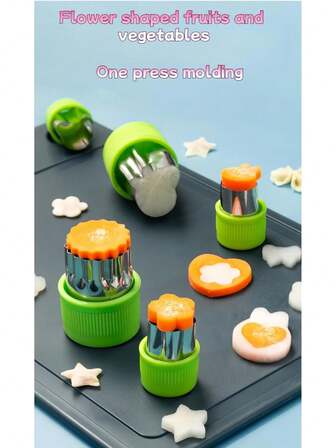 10/9/8/6 delar, Set med grönsaksskärare, kakformar i rostfritt stål, fruktstämpelformar, chokladformar, tårtdekorationsformar, salladsverktyg, bakverktyg, köksredskap, kökstillbehör, bakverktyg - premium bak- och kökstillbehör för roliga familjegodisar, perfekt för vinter- och juldekorationer