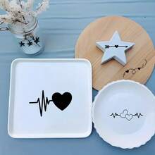 4 pezzi Fogli di trasferimento a cuore per San Valentino EYESWEB - Toppe con citazioni d'amore e bordi, Decalcomanie da ferro fai-da-te adatte per vetro, metallo, ceramica, plastica - Applicazione facile, adesione permanente per tazze, barattoli - Multicolore - Visualizzare 5