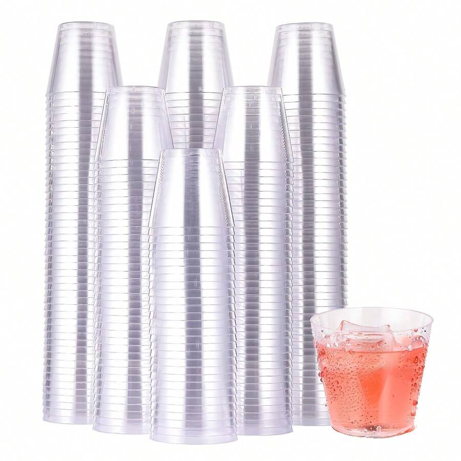 1000 Pack Plastic Shot Glasses,1 Oz Disposable Cups 1 Ounce Tasting Cups Ideal For Whiskey, Wine Tasting,Food Samples - trong suốt - Xem 1