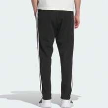 Adidas Casual Versatile Loose 3-Stripes Straight Breathable Zip-Up Ankle Cuff Sports Pants, Unisex CY KA8348 - Black - View 8