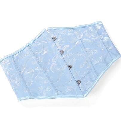 女士复古提花束腰带，塑身紧身胸衣