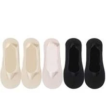 5 Pairs Of Women's Socks Spring And Summer Ultra-Thin Simple And Fashionable Solid Color Breathable Mesh Anti-Falling Invisible Socks Comfortable Soft And Light - Multicolor - View 16