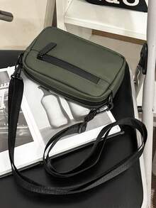 1pc Casual Nylon Crossbody Bag, Lightweight Shoulder Bag, Versatile Daily Use, Peach Tree Valentine's Day Phone Bag - Multicolor - View 13