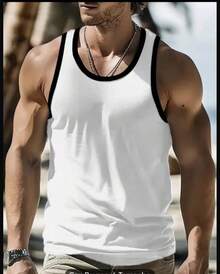 Men's Premium American Ribbed Tank Top - 無色 - 查看 2