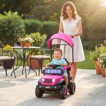 Correpasillos Bebé 3 En 1 Carro Montable Eléctrico TEK-6018 - Rosa - Ver 3