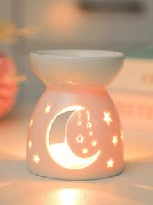 Ceramic Tea Candle Holder, Hollow Incense Burner, Essential Oil Diffuser, Wax Melter, Aroma Diffuser, Multi-Functional Tea Candle Holder, Creative Home Decor Craft, Home Decor, Warm Birthday/Valentine's Day Gift - Multicolor - View 6