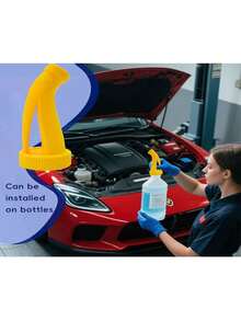 1 phễu đổ dầu ô tô có vòi thông hơi, vòi rót dầu đa chức năng - Màu vàng - Xem 6