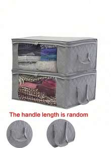 Hộp đựng đồ gấp gọn - Túi đựng quần áo có nắp và tay cầm, lý tưởng để sắp xếp tủ quần áo phòng ngủ, quần áo, chăn ga gối đệm và nhiều thứ khác, tuyệt vời cho gia đình, phòng ngủ, ký túc xá, tủ quần áo trung tâm spa và lưu trữ đồ dưới gầm giường. - Nhiều màu - Xem 13